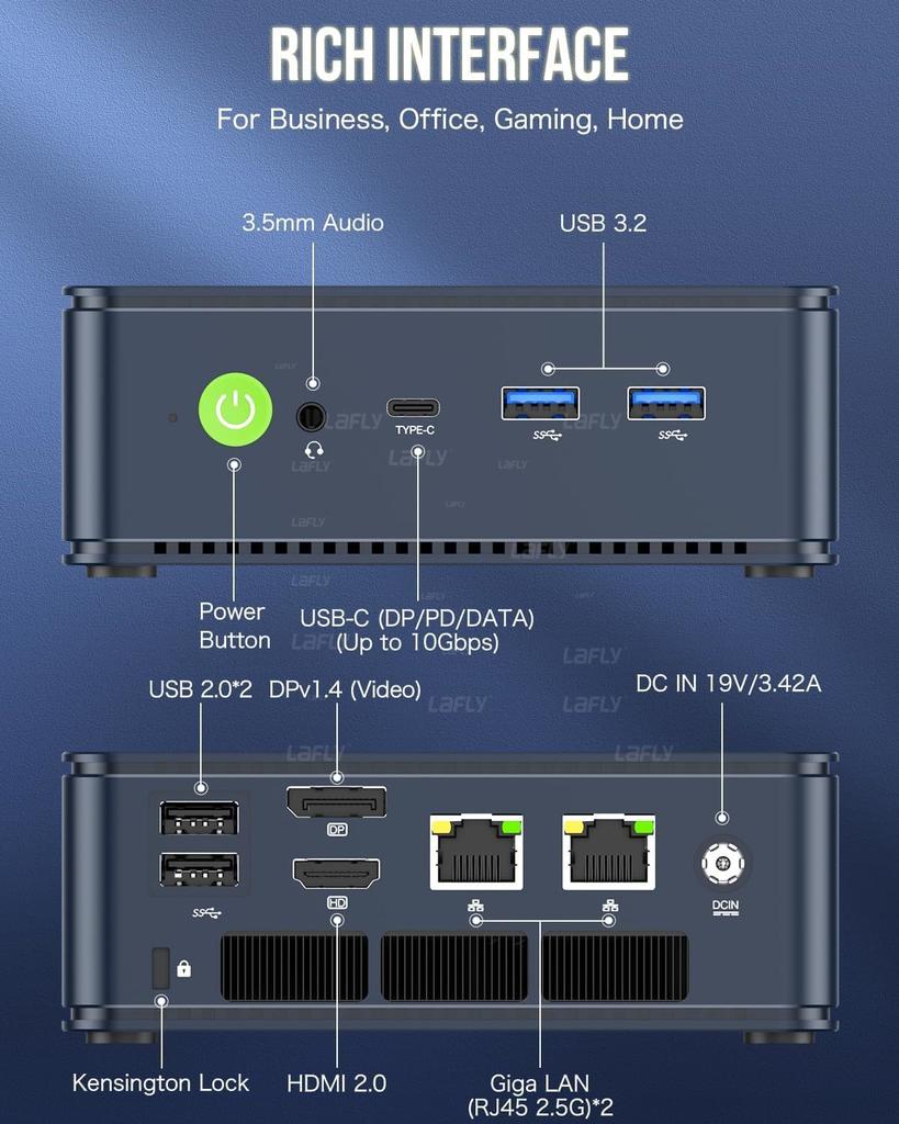 GMKtec M5 Plus Ryzen 7 5825U Mini PC Win11 Pro DDR4 SO-DIMM NVMe M.2 SSD WiFi6E BT5.2 Tri-Display Desktop Office Gaming Computer