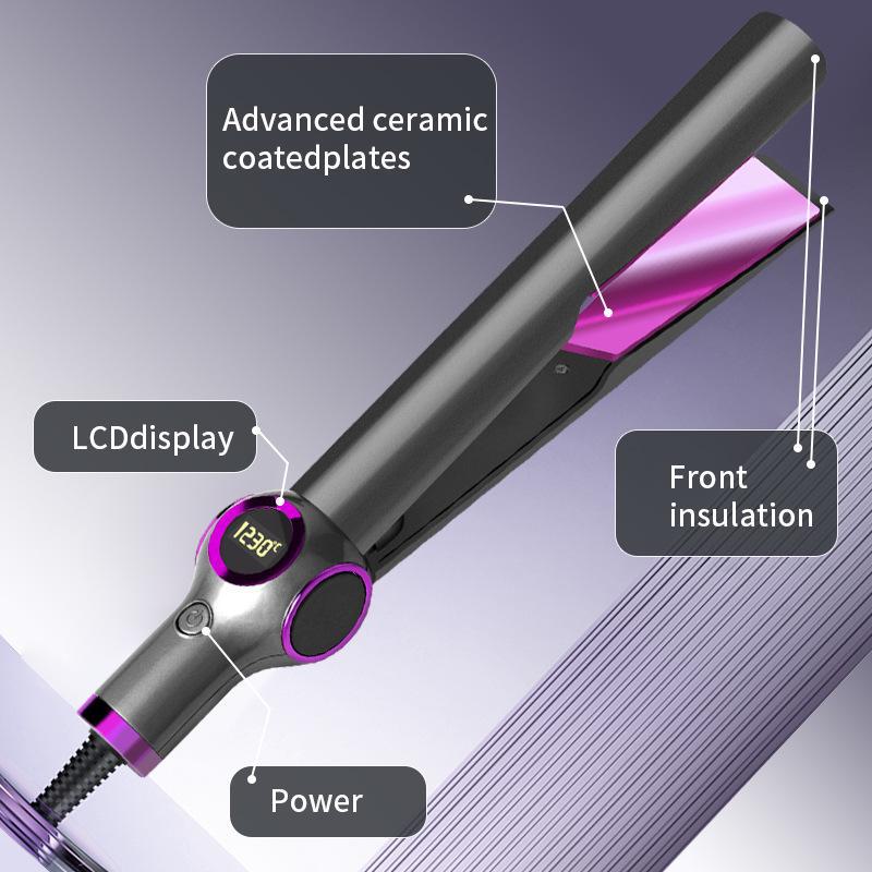 Cross-Border Digital Display Dual-Use Curling and Straightening Iron