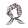 Korean ins retro polka dot small square scarf female 1116 spring and summer decorative versatile cotton small silk scarf tied hair streamer