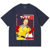 T-shirt Unisex Pesante 100% Cotone 230 g/m² con Stampa Saitama One Punch Man V7