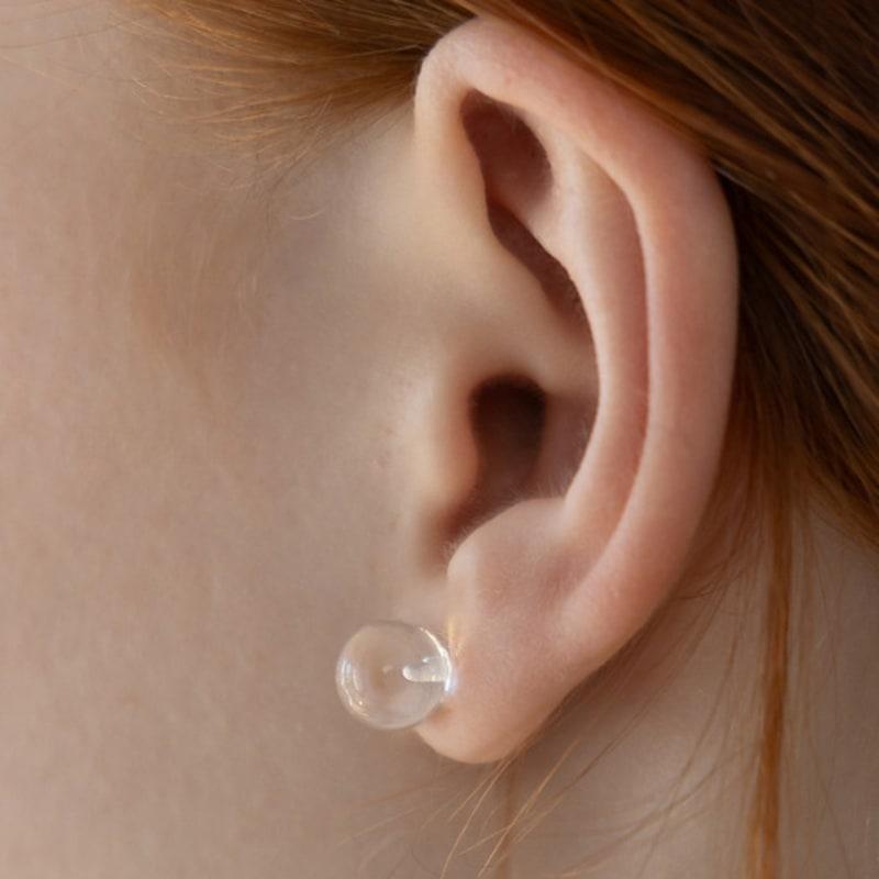 Tatiana (925 Silver) Basic Clear Stud Earrings EC3231