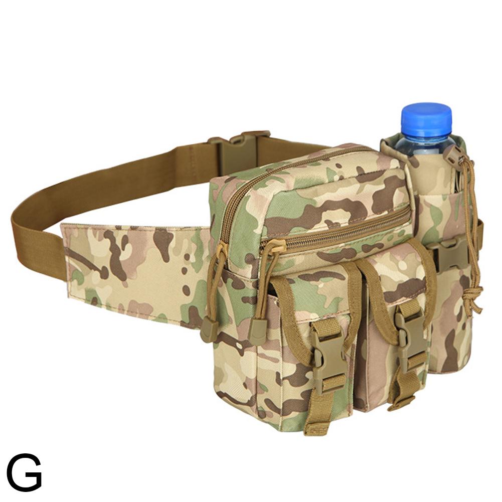 Tactical Waist Bag for Men Waterproof Nylon Chest Bag Hiking Waist Pack with Adjustable Shoulder Strap for Outdoor Camping Sport