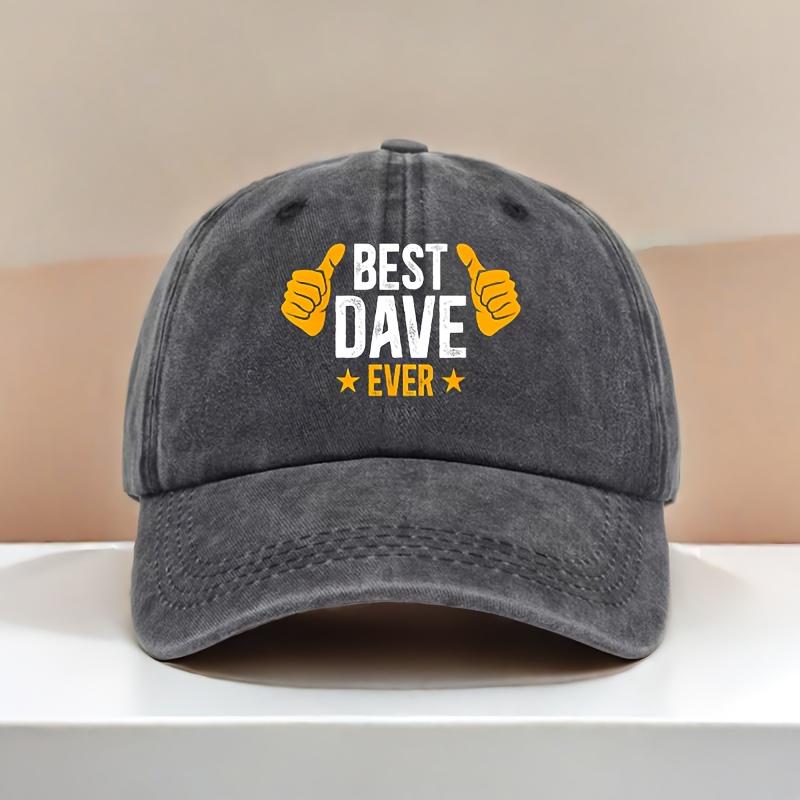 Vintage Baseball Cap Adjustable Outdoor Activity Hat Best Dave Print Design Unisex Outdoor Baseball Cap Perfect Gift Choice F