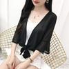 Summer Women's Versatile Chiffon Skirt and Shawl Set with Plus Size Short Sunscreen Cardigan
