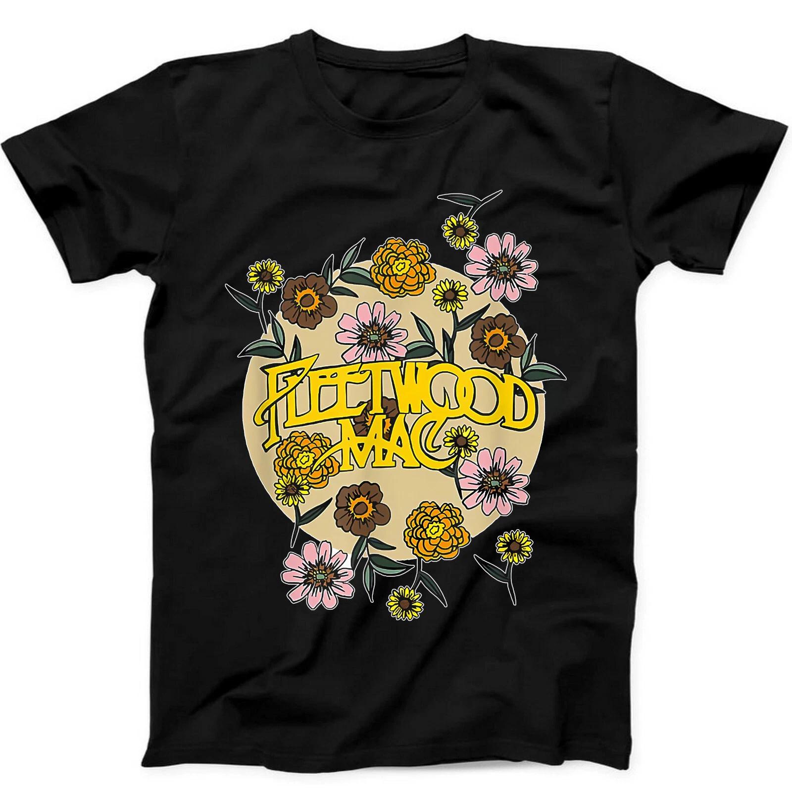 

Fleetwood Mac Rock Band Music Gift Black Tee T Shirt 423 L