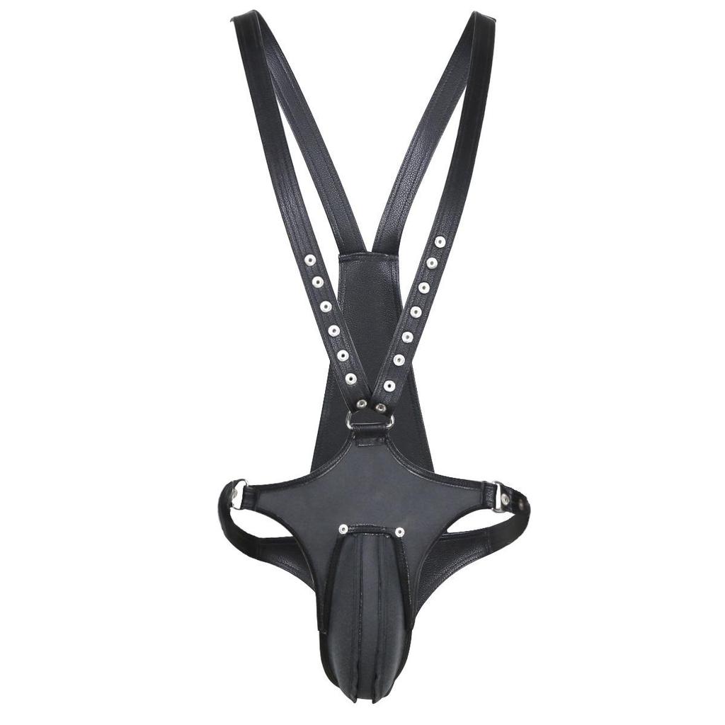 Men's Erotic DS Leather Strap Restraints Outfit
