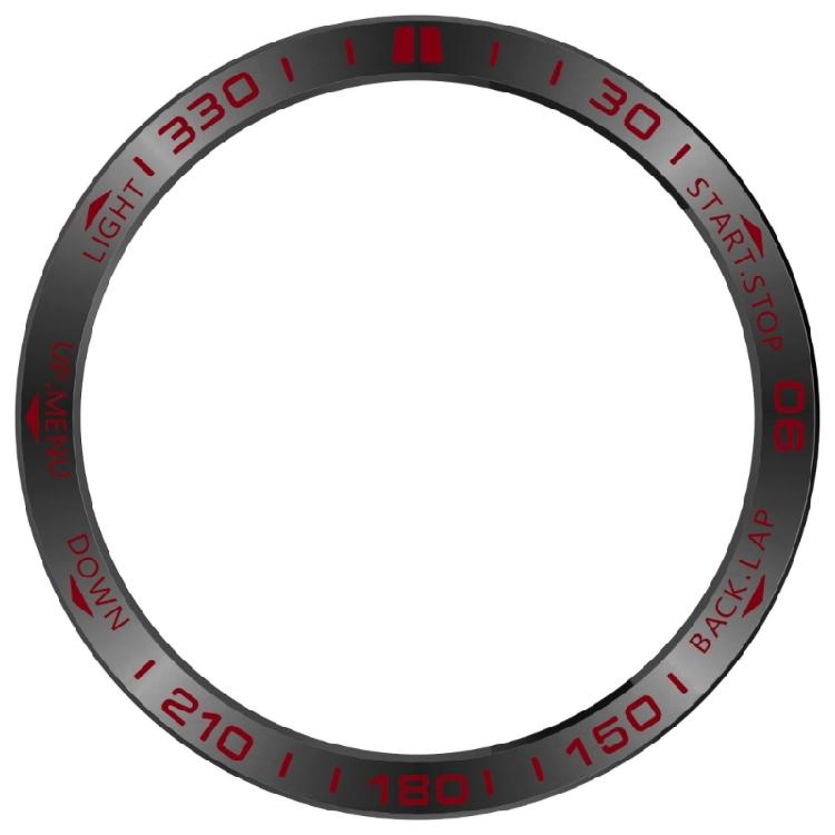 

Scratch Resistant Fashionable Stainless Steel Bezel Rings Suitable for SOLAR 51mm Smartwatch Enhancing Aesthetic Appeal AMOLED 47MM червоний/чорний