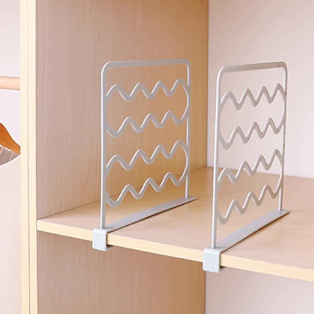 Plastic Shelf Dividers 25.5*27.5*3cm Wardrobe Dividers Simple Shelf Separators Closets