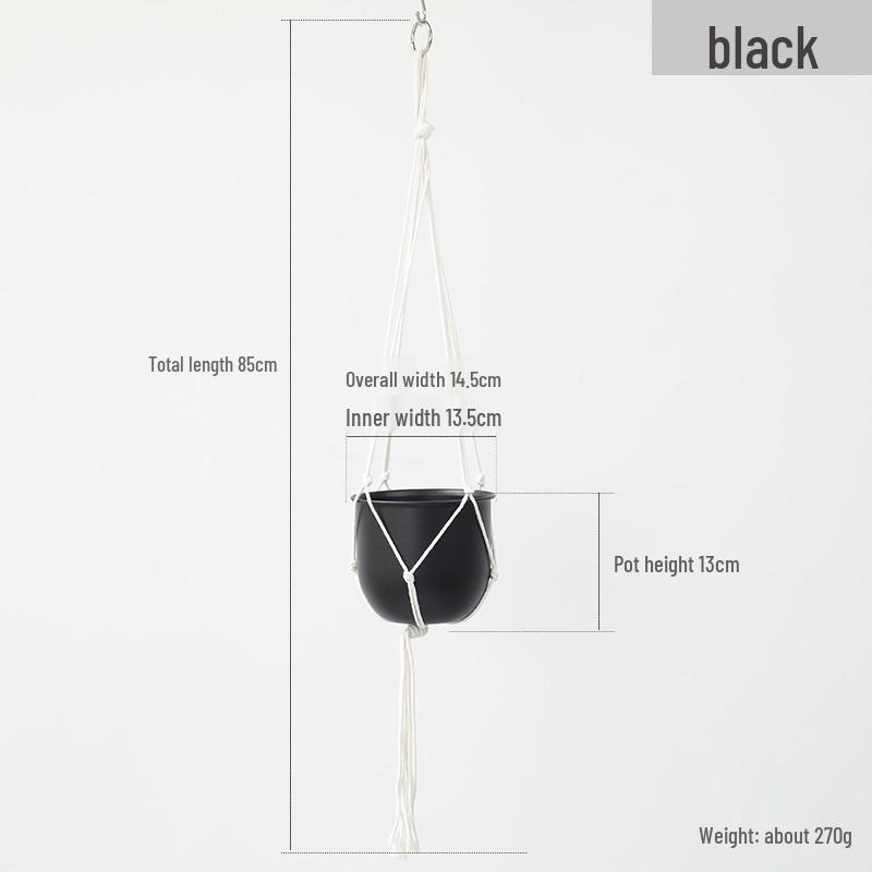 

Художественная металлическая железная подвесная корзина для декора дома и сада - для хлорофитума или цветочного горшка