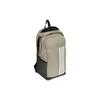 Adidas Recycled Polyester Backpack Unisex Egg Stone Silver Gray & Black & White Adidas IR9850