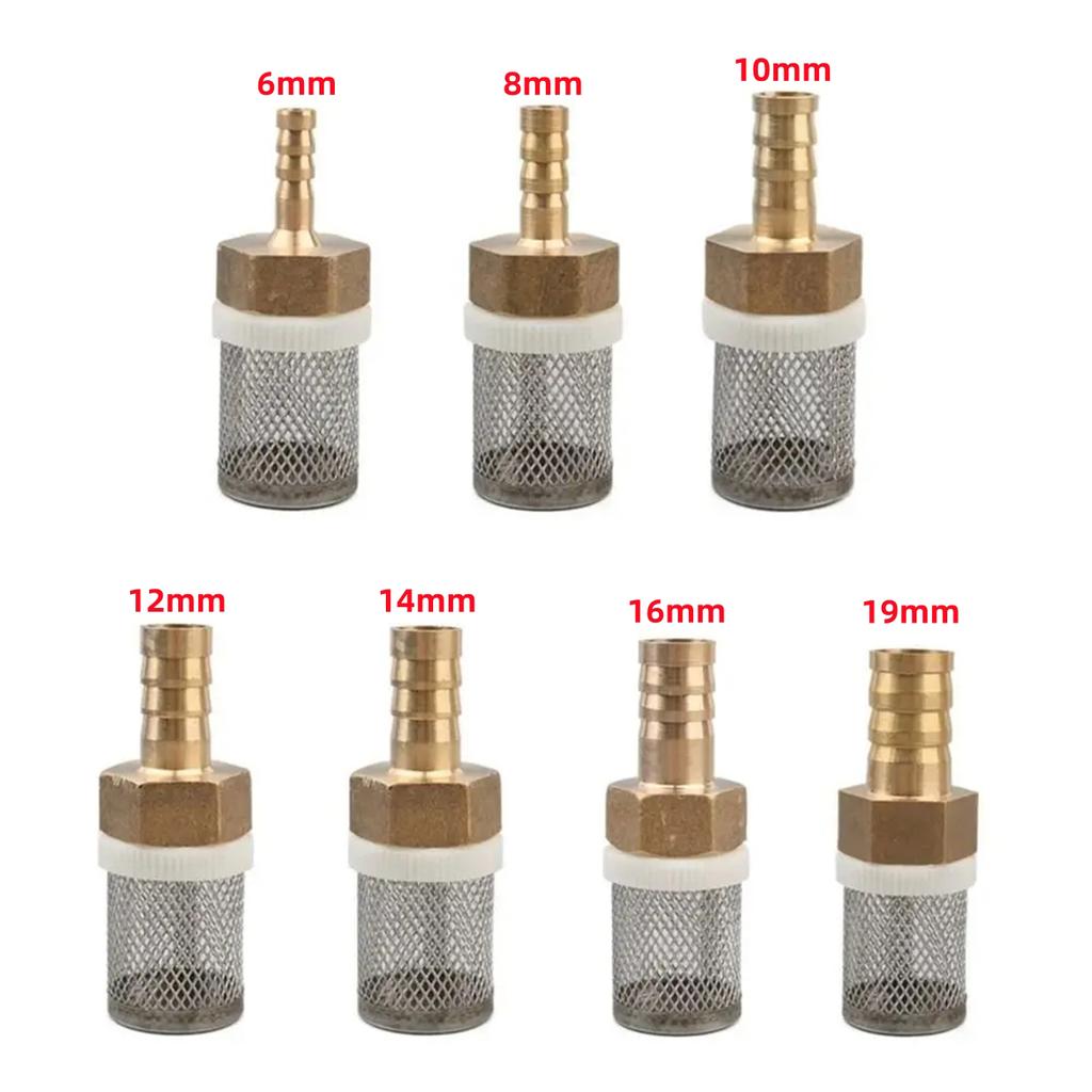 1/2" Thread Stainless Steel Mesh Hose Micro-filter Kit 4mm-20mm Garden Irrigation Car Wash Aquarium Fish Tank Water Filters 5Pcs