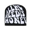 Winter new men's and women's Y2K wool pullover hat jacquard letter personalized fashion hip-hop knitted hat