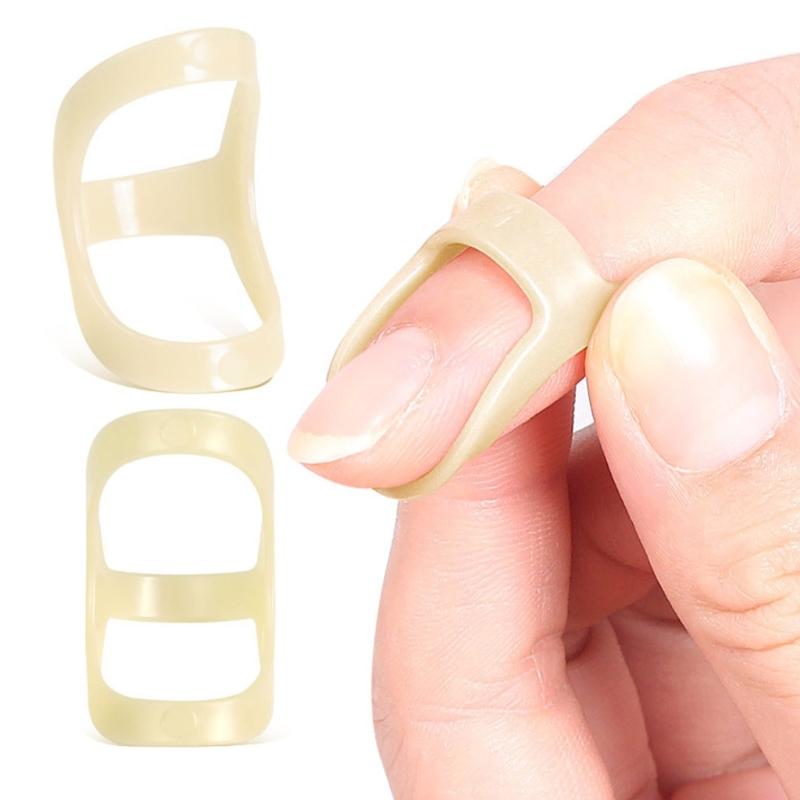 5 Pcs Reusable Oval Finger Splints Finger Support Brace Stabilizers Triggers Finger Splints for Broken Straightening