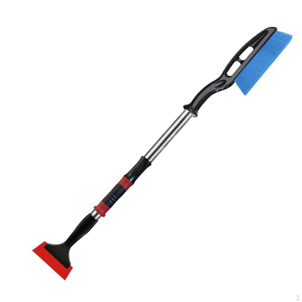 Car Snow Shovel Brush Tool, with Grip Telescopic Rod Remover for Vehicles Windows