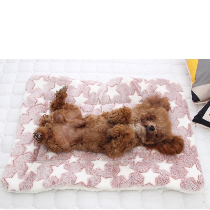 Flannel  Blanket Thickened Winter Warm Non-slip Blanket Mat Cushion Beds For Dogs Cats