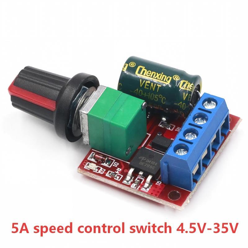 Pwm Dc Motor Speed Controller With Adjustable Knob Stable Performance Perfect For Diy Electronic Projects Motor Modification