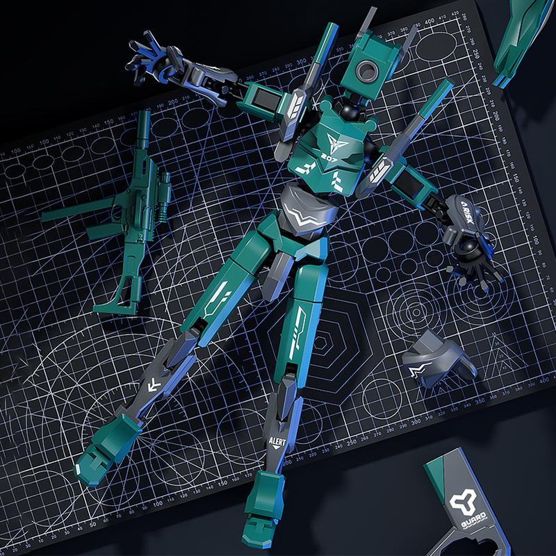 Mech T13 Action Figure Titan 13 Action Figure Dummy Lucky 13 Action Figure 3D Printed Multi-Jointed Movable Nova Action Figure