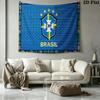 Brasil CBF Wall Tapestry Aesthetic Wall Hanging Printed Fabric Blanket Decorative Tapestries for Bedroom Living Room Home Decor