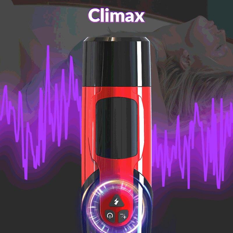 Automatic Telescopic Rotation Male Masturbator 7 Adjustable Modes Pussy Adult Masturbator Cup Electric Climax Sex Toy for Men