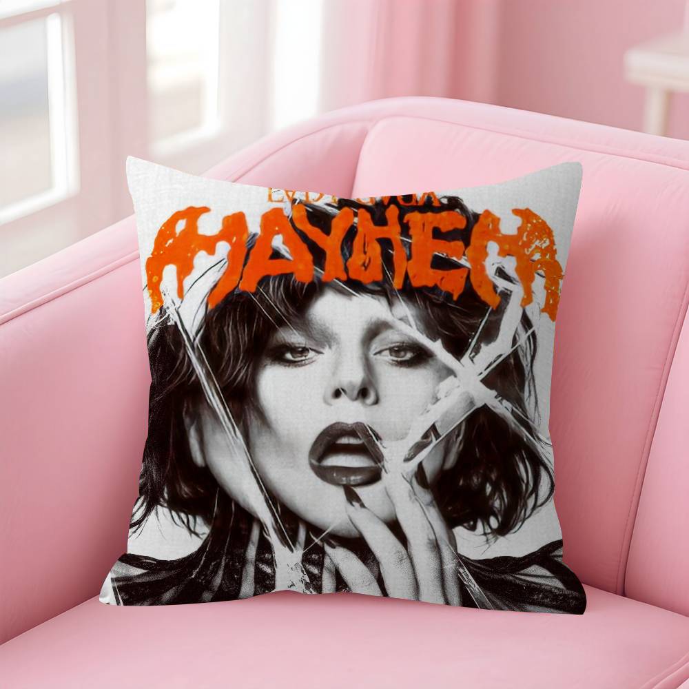 Singer QLADYGAsGAs MAYHEM   Pillow Cushion Cover Pillowcase Living Room Sofa Home Decor Customized