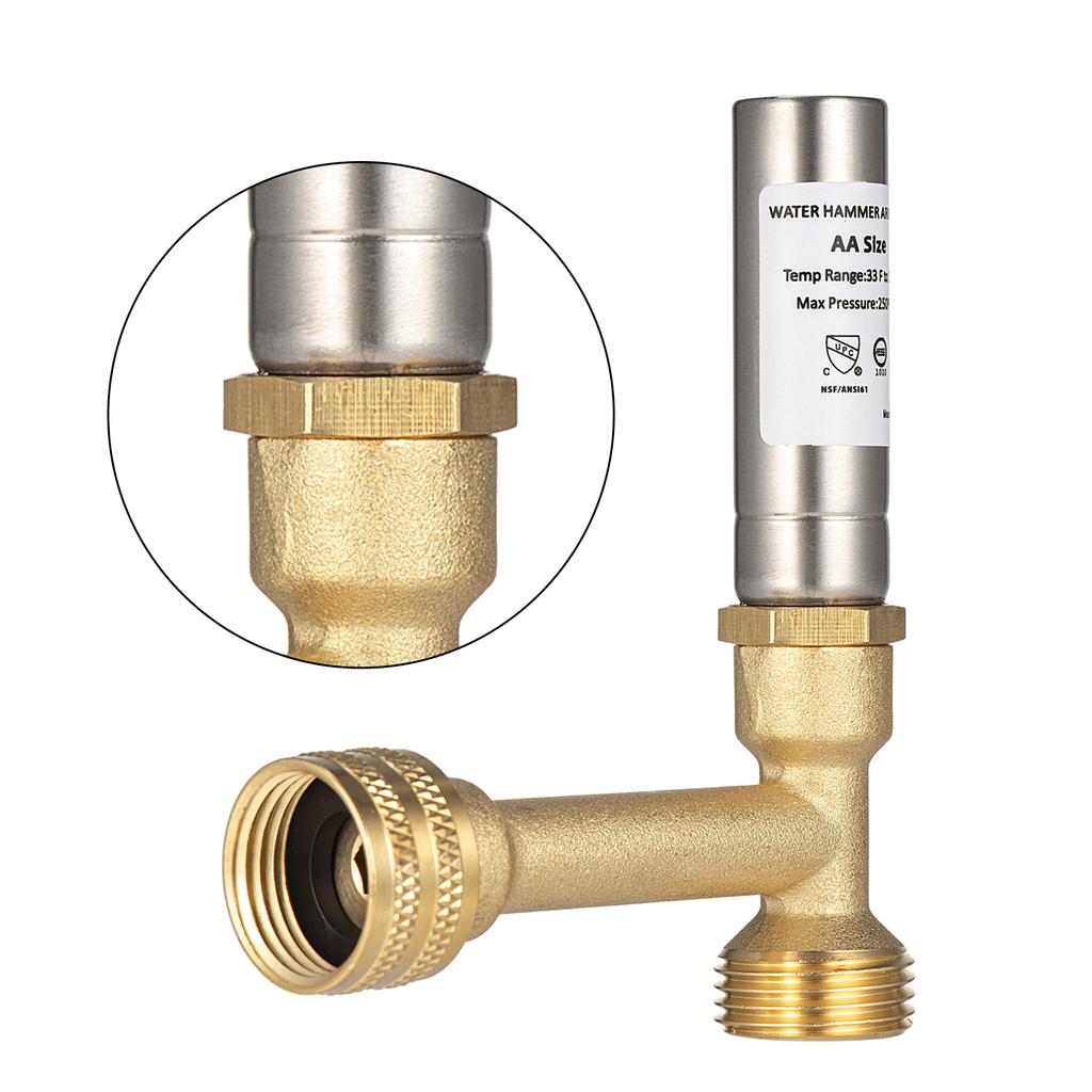 3/4inch Thread Water Hammer Arrestor Washing Machine Dishwasher Pipe Noise Stop Washer Hammer Arrestor Easy To Use