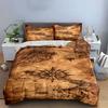 Vintage Map Decor Set Multiple Sizes Kid'S And Adults' Bedroom Exquisite 3Pc Bedding Set, Gift