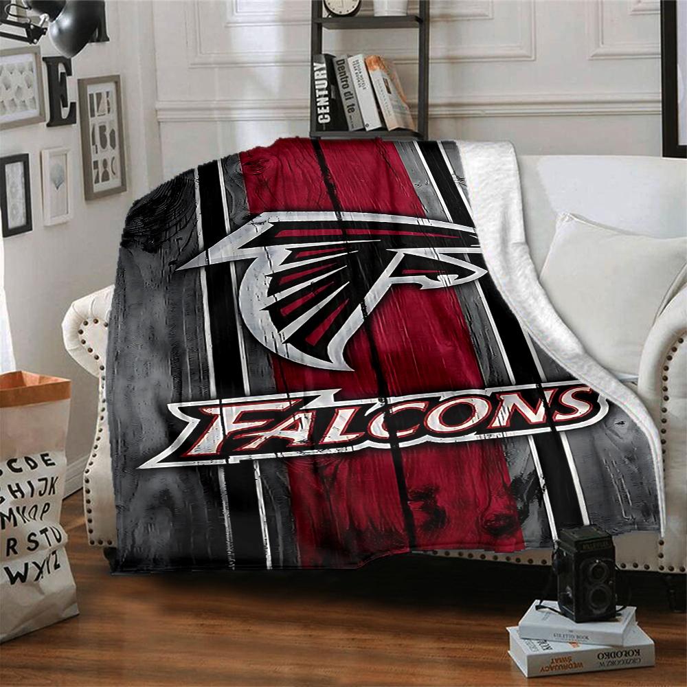 Atlanta Falcons Logo Blanket Soft Throw Blanket For Home Bedroom Bed Sofa Travel Office Solid Christmas Blanket
