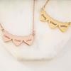 Mini World Heart Pendant Necklaces Stainless For Women Steel Gold Color 1 4 Names Love Heart Pendant Carved Date 'S Jewelry Present GiftTrendy Pendant