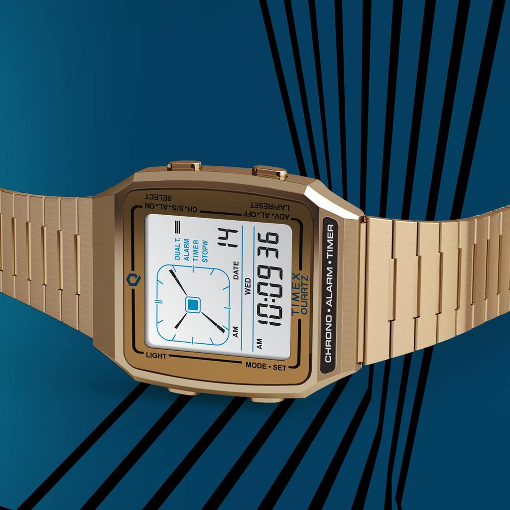 TIMEX Q Reissue Dijital LCA Sınırlı Sayıda Model TW2U72500 Erkek Kol Saati