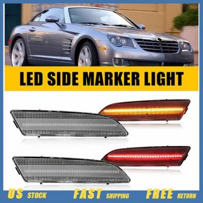 For 2004-08 Chrysler Crossfire Clear LED Amber Red Side Marker Light A1938201021