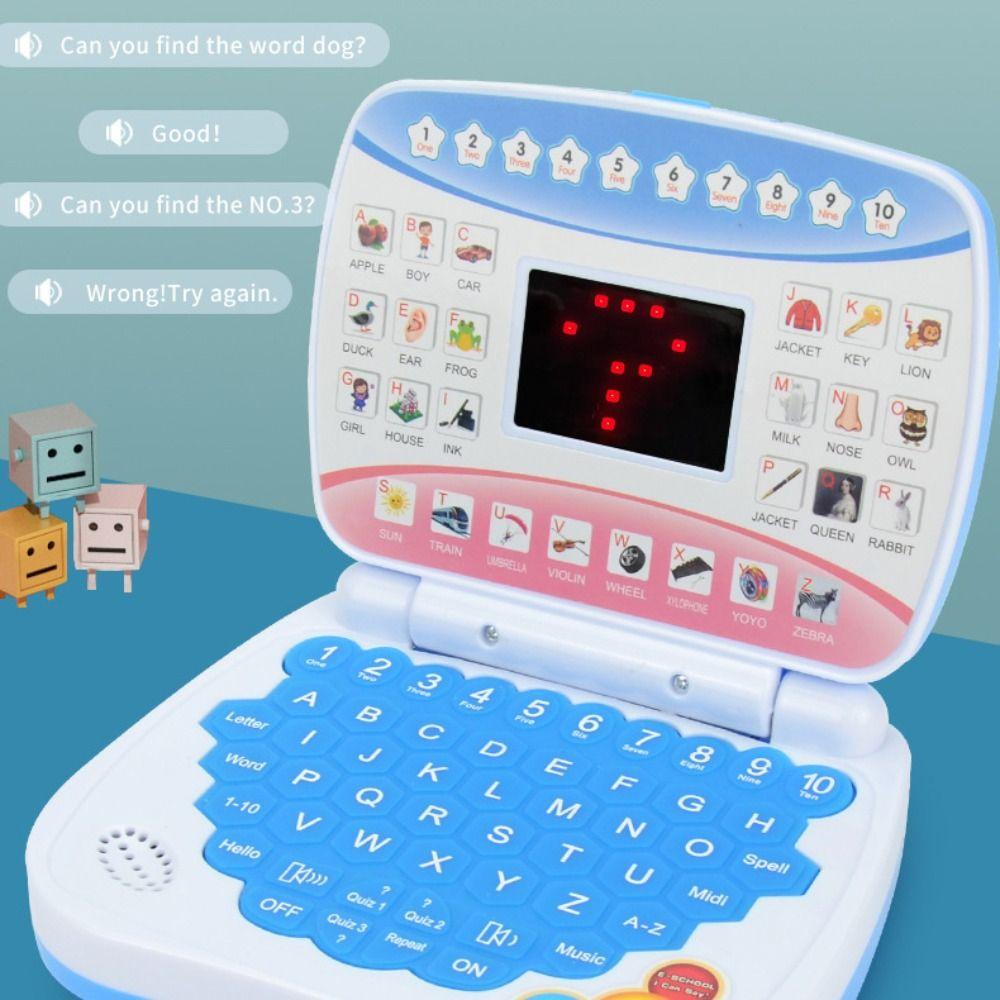 Macchina di Apprendimento Elettronica Educativa Mini Computer Portatile per Bambini Con Mouse Lingua Inglese Laptop per l'Apprendimento Sviluppo