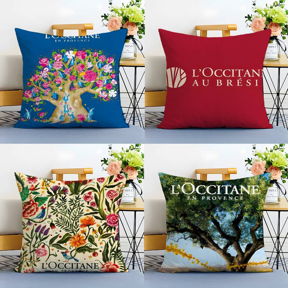 Art De Vivre LOccitane-L Pillow Case Anti-dustmite Pillowcase Invisible Zipper Silky Short Plush Sofa Cushion Cover