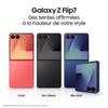 Samsung Galaxy Z Flip7 5G Smartphone 512 Go Bleu nuit