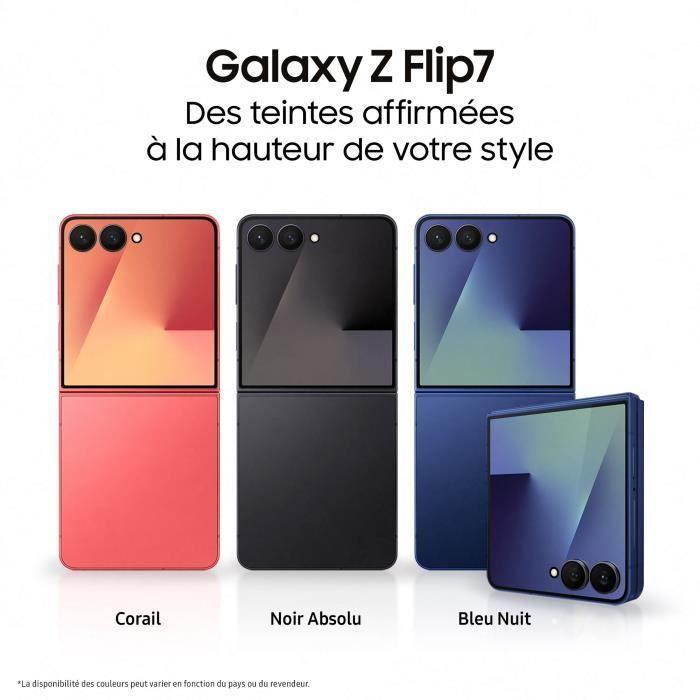 Samsung Galaxy Z Flip7 5G Smartphone 256 Go Bleu nuit