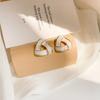 Temperament Muse Fan Earrings New Popular Earrings Women's High-end Light Luxury Atmospheric Design Earrings