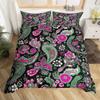 Paisley Dekbedovertrek Western Boho Bloemen Beddengoed Set Vintage Exotische Dekbedhoes voor Jongens Meisjes Slaapkamer Decoratie Tribale Bedhoes