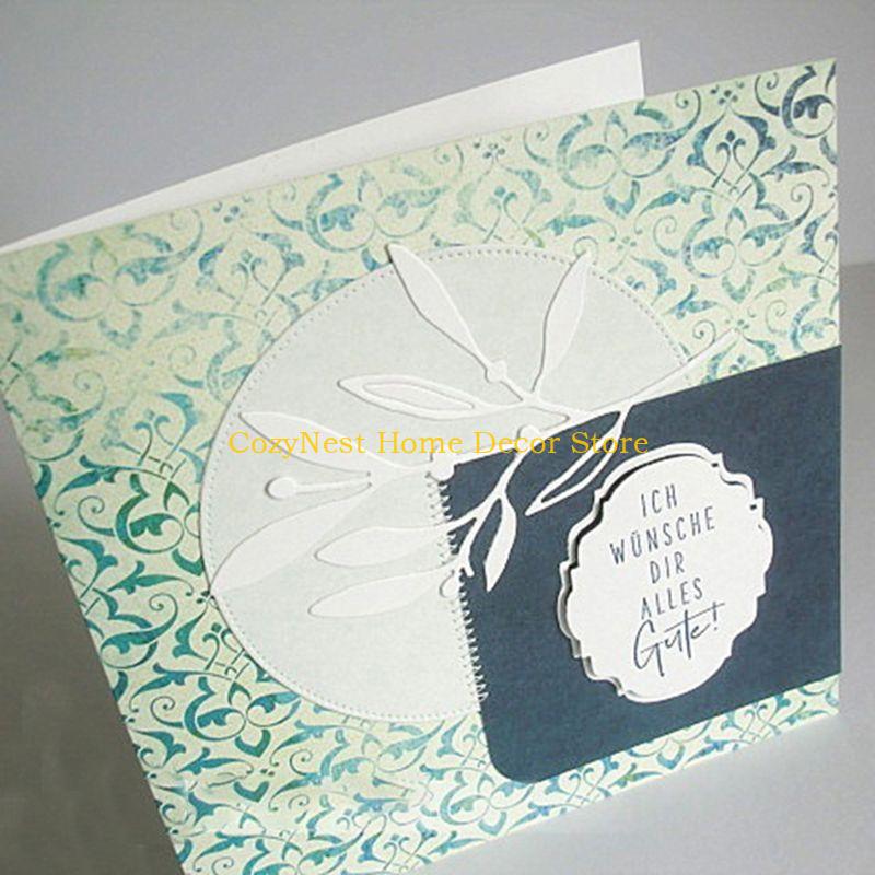 92MF Tree Leaf Metal Cutting Dies Stencil Scrapbooking DIY Album Stamp Paper Emboss серебряный