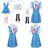Gk-o Anime Ayanami Rei Asuka Langley Sohryu School Uniform Cosplay Costume Polyester Material Authentic To Character Look