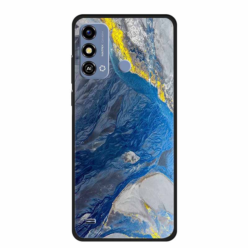 Soft Silicone Cover For ZTE Blade A53 / A53Pro / A53Plus Case Marble TPU Black Protector Case for ZTE Blade A53 Plus Cover Funda