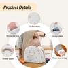 Insulated Quilted Food Thermal Bag Bow Thermal Insulation Bag Portable Ice Pack  for Work, School