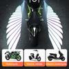 2PCS LED Welcome Light For Motorcycle Angel Wings Projection Lights Motorcycle Modified Decorative Light Wing Laser Lights