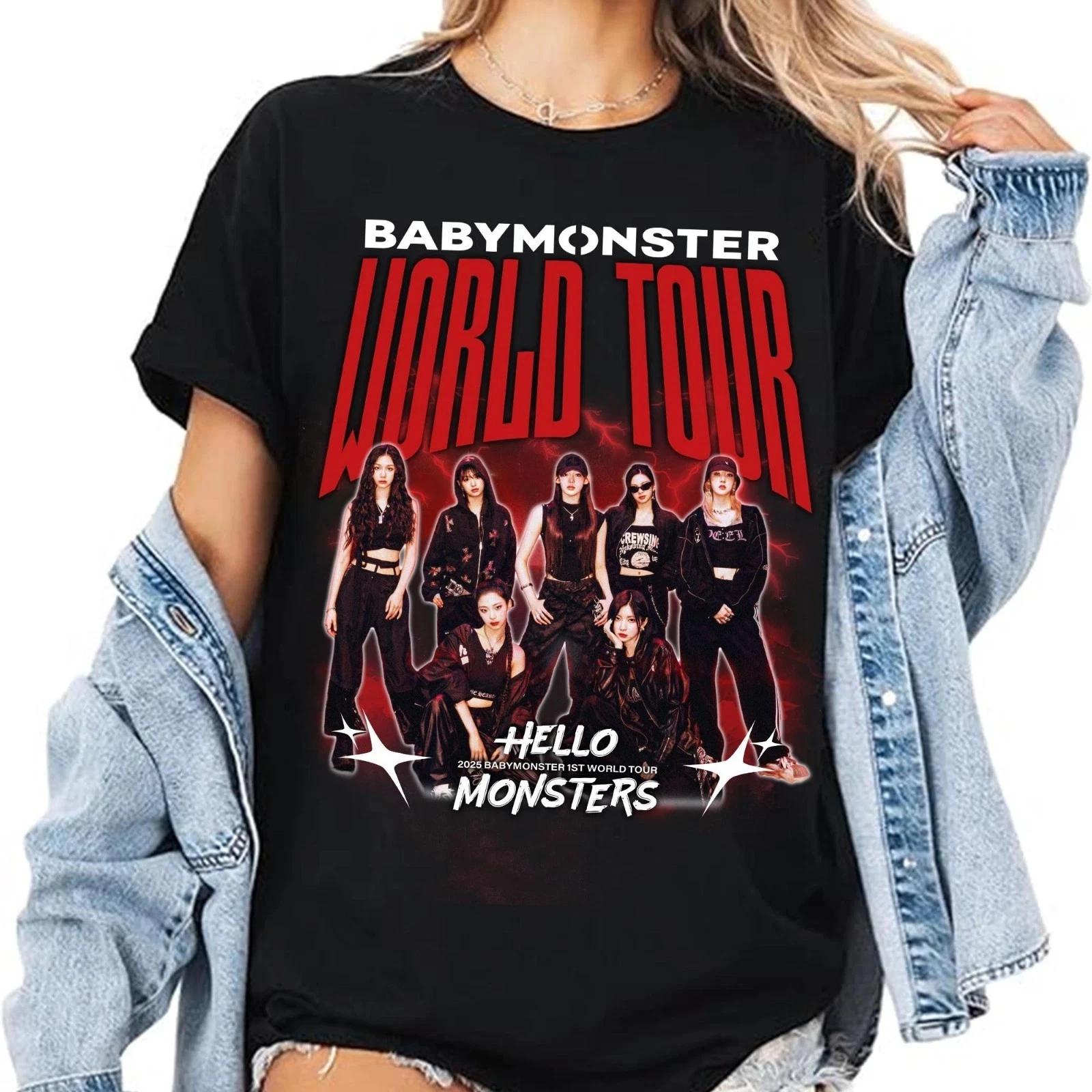 Hello Monster World Tour 2025 US Double Sided Graphic T-Shirt BESTSELLER M