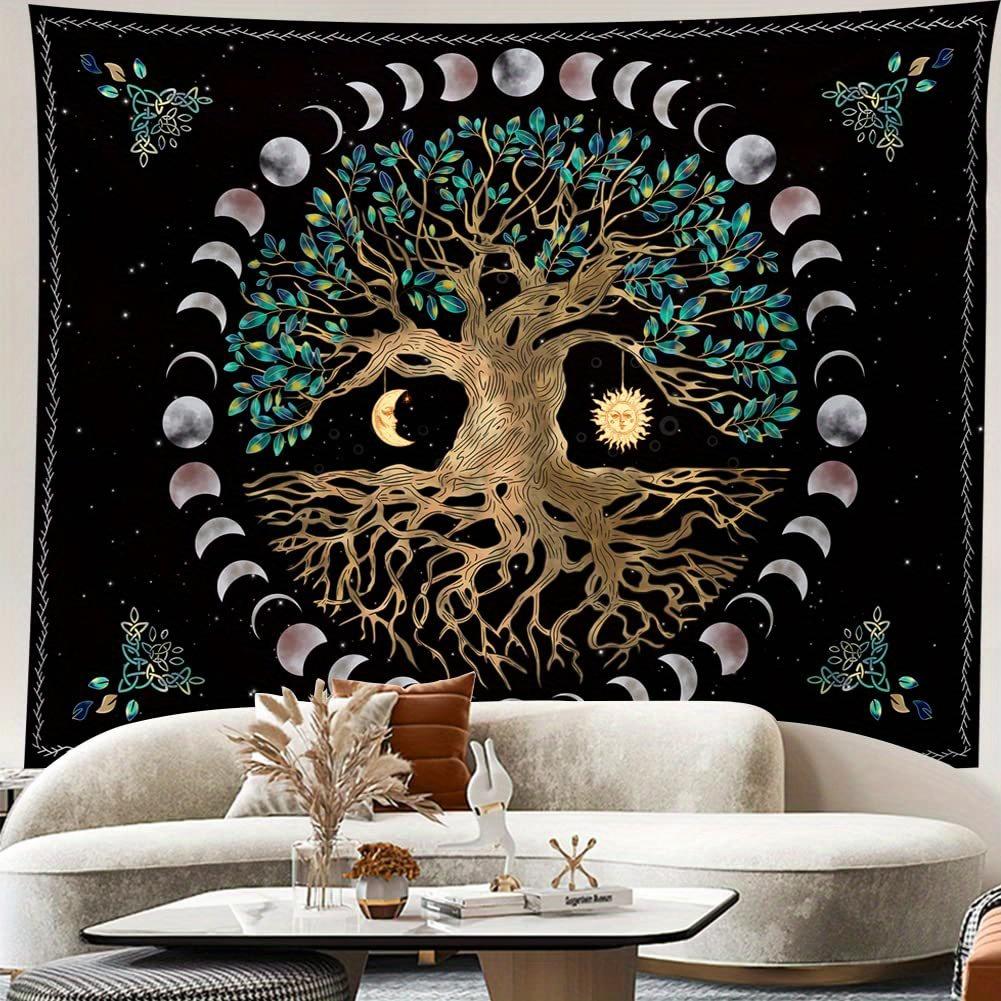 1 Pcs Of 75x58cm Tree Print Frosted Tapestry Wall Hanging Living Room Bedroom Dormitory Decoration Home Decoration Tapestry