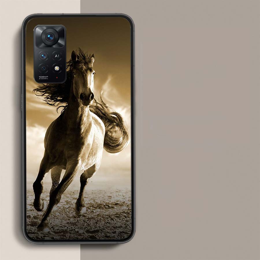 Running Horse Animal Phone Case For Xiaomi Redmi Note 12 Pro Plus 5G 12S 11 11E 11T Pro 10 9 8 7 11S 10S 4G 9T 8T 9S Capa Coque