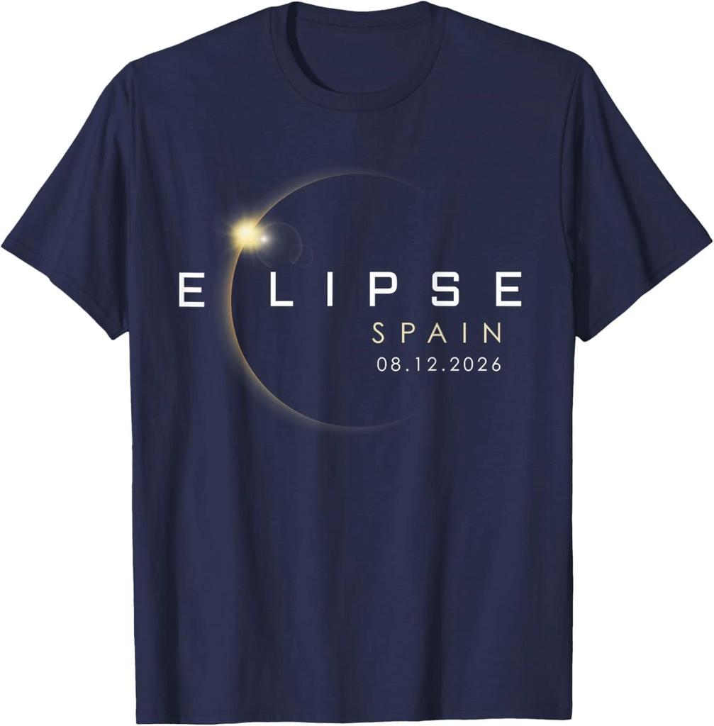 Spain Eclipse 2026 August 12 Total Solar Totality 08.12.26 Unisex T-Shirt