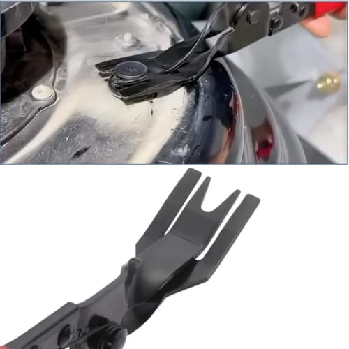 Clip Remover, Clip Pliers, Trim Removal Tool, Car Panel Removal Tool, Auto Repair Clip Pliers, Work Tool (Red)