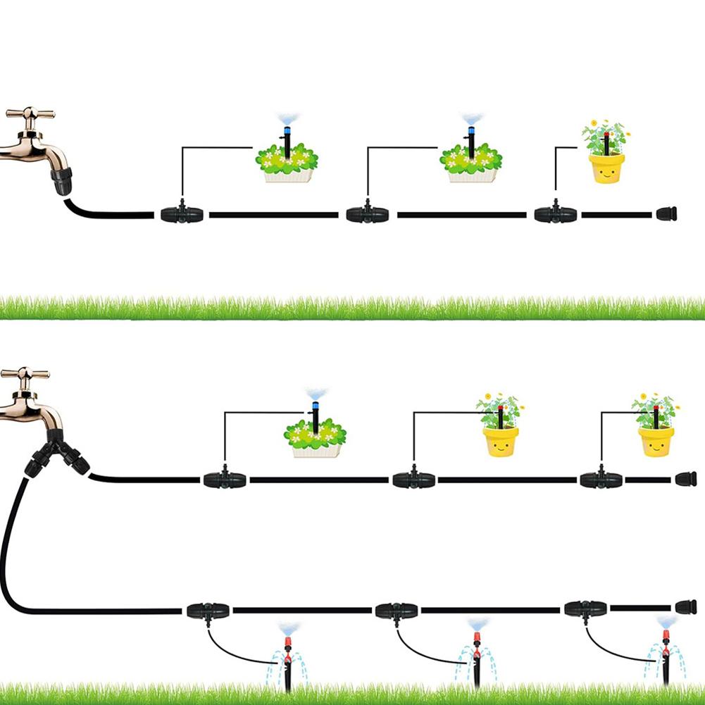 98 43FT Automatic Watering System Designed for Gardens Lawns and Greenhouses with Flexible Installation Options
