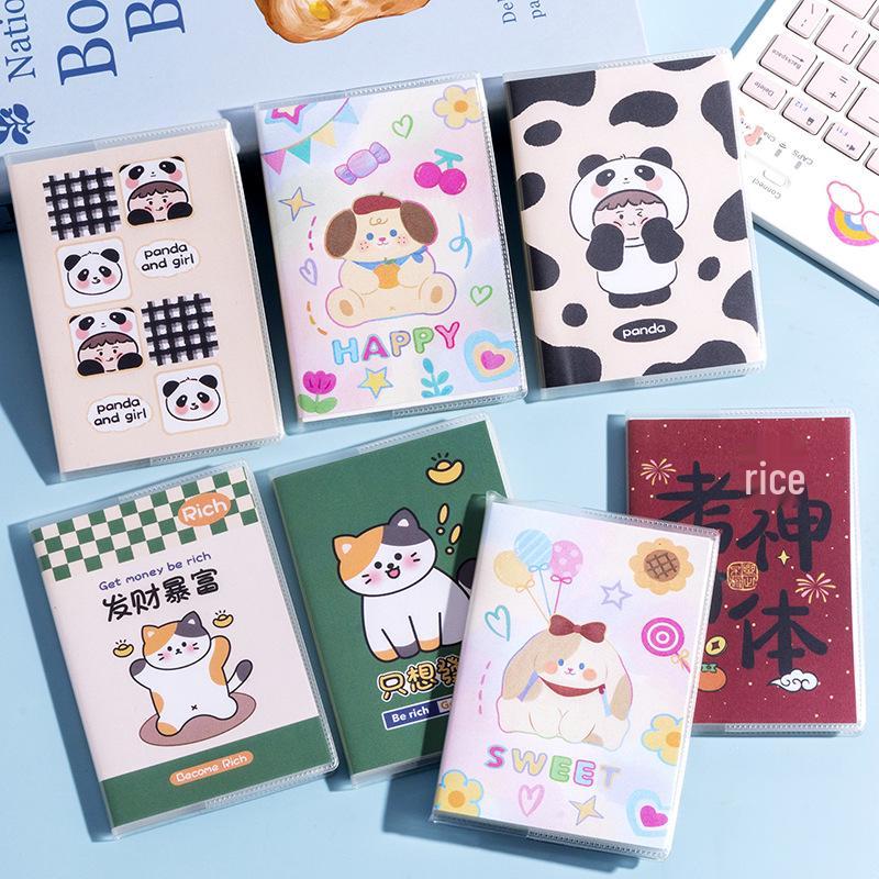 Adorable Cartoon A7 Binder Sleeve: Compact Lined Notebook for Elementary Students A7