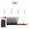 NEW Arrival U Shape Eyelash Extensions Brown 4DW U3DW U5DW Eyelash Matte Black Easily Grafting Natural 3D Fairy False Eyelashes