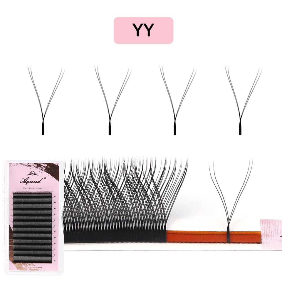 NEW Arrival U Shape Eyelash Extensions Brown 4DW U3DW U5DW Eyelash Matte Black Easily Grafting Natural 3D Fairy False Eyelashes